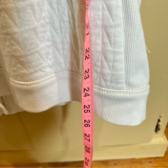 T by Talbots Womens Side Pockets Zip Up White Creamy Vest Size Large - Picture 3 of 10